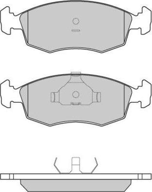 E.T.F. 12-0499 - Тормозные колодки, дисковые, комплект www.autospares.lv