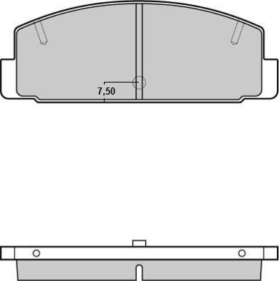 E.T.F. 12-0448 - Bremžu uzliku kompl., Disku bremzes www.autospares.lv