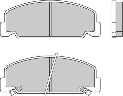 E.T.F. 12-0406 - Brake Pad Set, disc brake www.autospares.lv