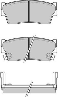 E.T.F. 12-0419 - Brake Pad Set, disc brake www.autospares.lv