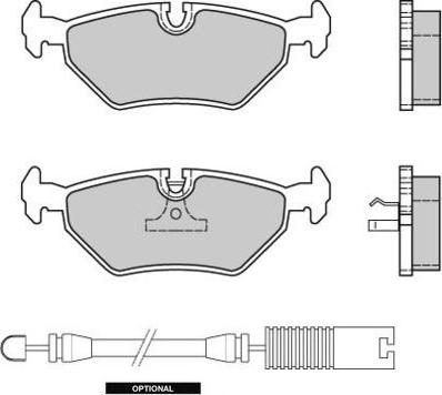 E.T.F. 12-0415 - Brake Pad Set, disc brake www.autospares.lv