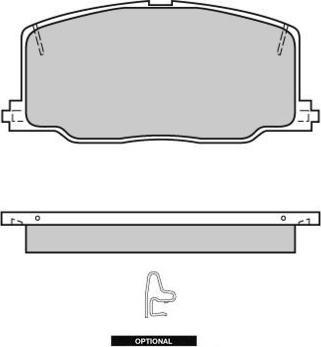 E.T.F. 12-0411 - Brake Pad Set, disc brake www.autospares.lv