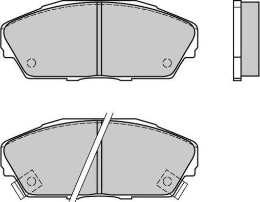 E.T.F. 12-0480 - Тормозные колодки, дисковые, комплект www.autospares.lv