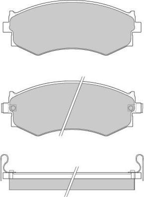 E.T.F. 12-0439 - Brake Pad Set, disc brake www.autospares.lv