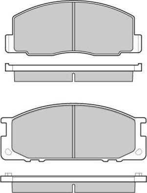 E.T.F. 12-0435 - Тормозные колодки, дисковые, комплект www.autospares.lv