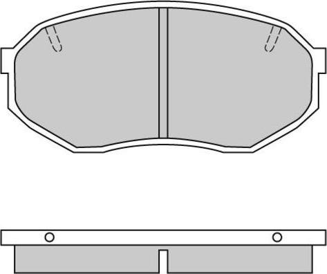 E.T.F. 12-0421 - Тормозные колодки, дисковые, комплект www.autospares.lv