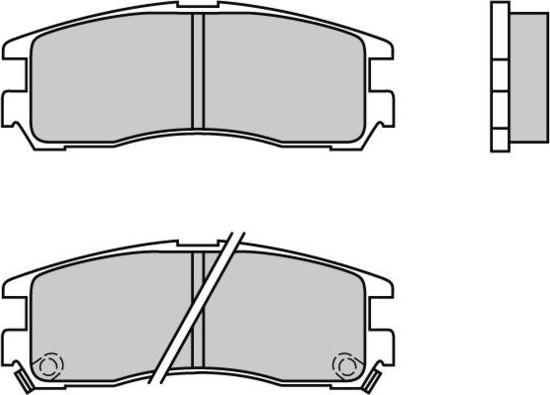 E.T.F. 12-0428 - Brake Pad Set, disc brake www.autospares.lv