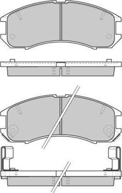 Delphi LUP800 - Brake Pad Set, disc brake www.autospares.lv