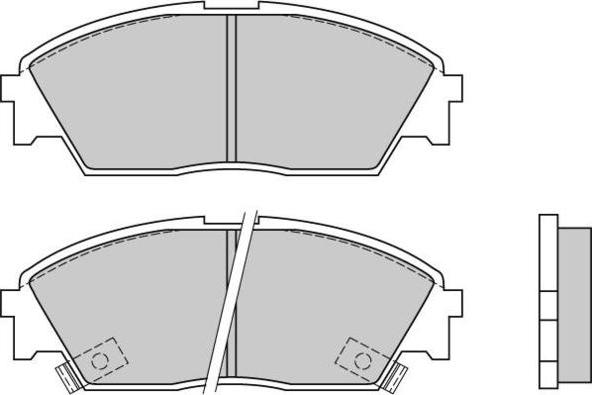 E.T.F. 12-0479 - Тормозные колодки, дисковые, комплект www.autospares.lv