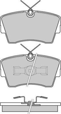 E.T.F. 12-0472 - Тормозные колодки, дисковые, комплект www.autospares.lv