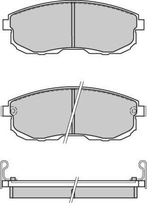 E.T.F. 12-0569 - Тормозные колодки, дисковые, комплект www.autospares.lv