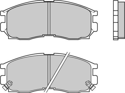 E.T.F. 12-0509 - Тормозные колодки, дисковые, комплект www.autospares.lv