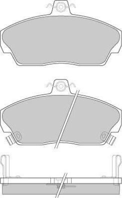 E.T.F. 12-0502 - Brake Pad Set, disc brake www.autospares.lv