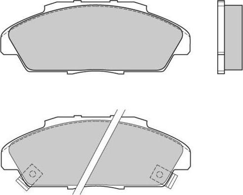 E.T.F. 12-0519 - Brake Pad Set, disc brake www.autospares.lv