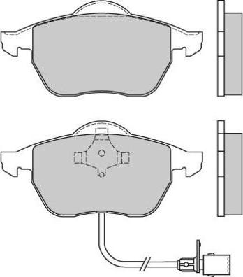 E.T.F. 12-0516 - Тормозные колодки, дисковые, комплект www.autospares.lv