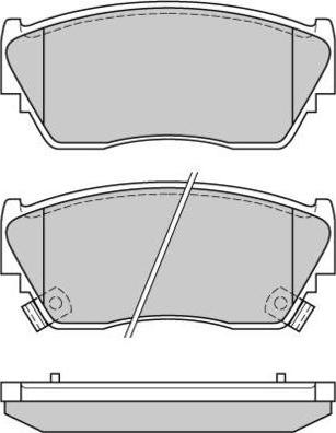 E.T.F. 12-0511 - Brake Pad Set, disc brake www.autospares.lv