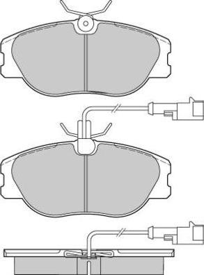 E.T.F. 12-0587 - Brake Pad Set, disc brake www.autospares.lv