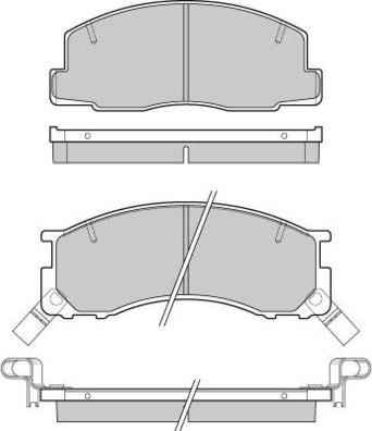 E.T.F. 12-0539 - Brake Pad Set, disc brake www.autospares.lv