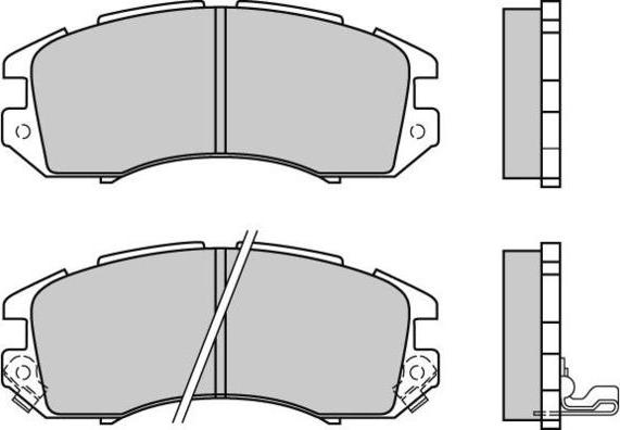 E.T.F. 12-0535 - Тормозные колодки, дисковые, комплект www.autospares.lv