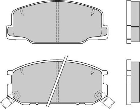 E.T.F. 12-0537 - Brake Pad Set, disc brake www.autospares.lv