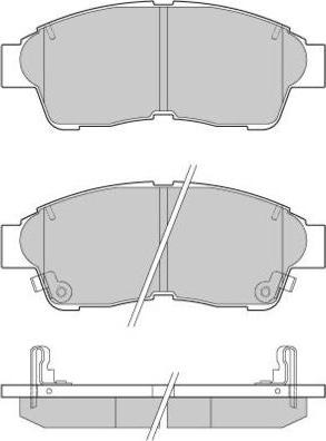 E.T.F. 12-0526 - Brake Pad Set, disc brake www.autospares.lv