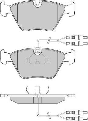 HELLA T1116 - Тормозные колодки, дисковые, комплект www.autospares.lv