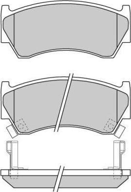 E.T.F. 12-0691 - Brake Pad Set, disc brake www.autospares.lv