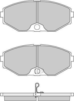 E.T.F. 12-0698 - Тормозные колодки, дисковые, комплект www.autospares.lv