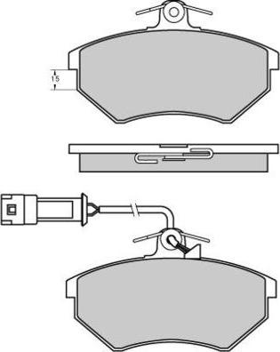 E.T.F. 12-0644 - Brake Pad Set, disc brake www.autospares.lv