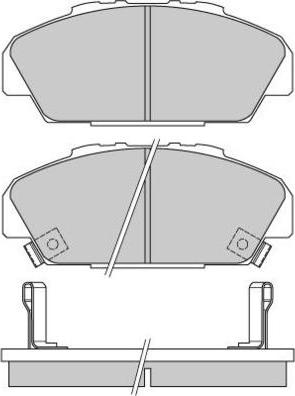 E.T.F. 12-0648 - Тормозные колодки, дисковые, комплект www.autospares.lv