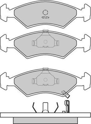 E.T.F. 12-0647 - Тормозные колодки, дисковые, комплект www.autospares.lv