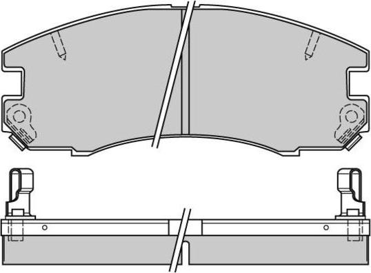 E.T.F. 12-0654 - Bremžu uzliku kompl., Disku bremzes www.autospares.lv