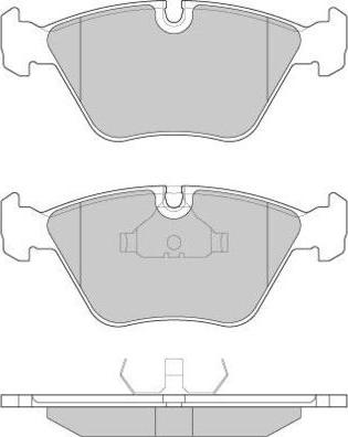 E.T.F. 12-0664 - Тормозные колодки, дисковые, комплект www.autospares.lv