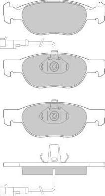 E.T.F. 12-0666 - Bremžu uzliku kompl., Disku bremzes www.autospares.lv