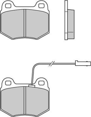 E.T.F. 12-0605 - Bremžu uzliku kompl., Disku bremzes www.autospares.lv