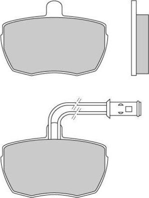 E.T.F. 12-0610 - Тормозные колодки, дисковые, комплект www.autospares.lv