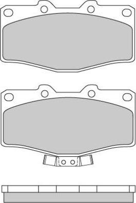 E.T.F. 12-0618 - Brake Pad Set, disc brake www.autospares.lv