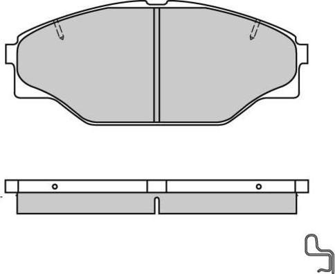 E.T.F. 12-0617 - Brake Pad Set, disc brake www.autospares.lv