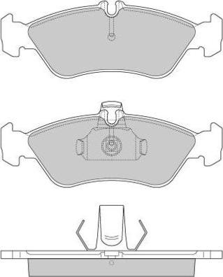 E.T.F. 12-0689 - Тормозные колодки, дисковые, комплект www.autospares.lv