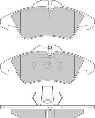 E.T.F. 12-0687 - Тормозные колодки, дисковые, комплект www.autospares.lv