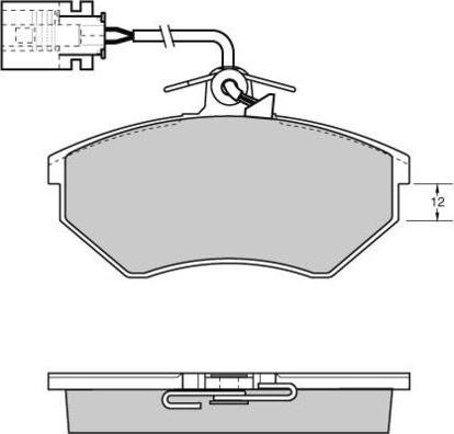 E.T.F. 12-0638 - Тормозные колодки, дисковые, комплект www.autospares.lv