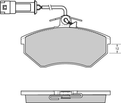 DJ Parts BP2004 - Bremžu uzliku kompl., Disku bremzes www.autospares.lv