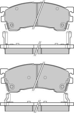 E.T.F. 12-0622 - Bremžu uzliku kompl., Disku bremzes autospares.lv