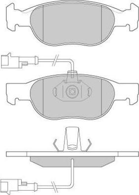 E.T.F. 12-0676 - Brake Pad Set, disc brake www.autospares.lv