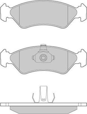 E.T.F. 12-0671 - Тормозные колодки, дисковые, комплект www.autospares.lv