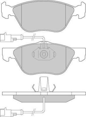 E.T.F. 12-0673 - Brake Pad Set, disc brake www.autospares.lv