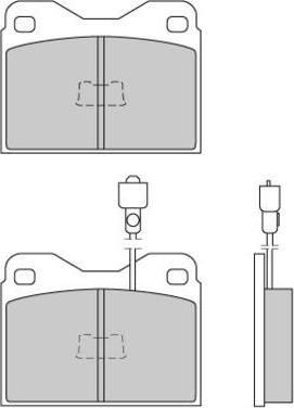 E.T.F. 12-0098 - Тормозные колодки, дисковые, комплект www.autospares.lv