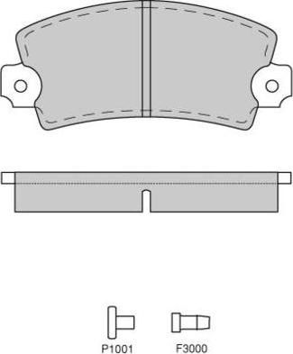 E.T.F. 12-0018 - Тормозные колодки, дисковые, комплект www.autospares.lv