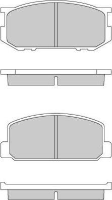 E.T.F. 12-0165 - Brake Pad Set, disc brake www.autospares.lv