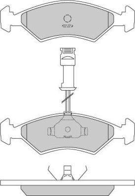 E.T.F. 12-0163 - Тормозные колодки, дисковые, комплект www.autospares.lv